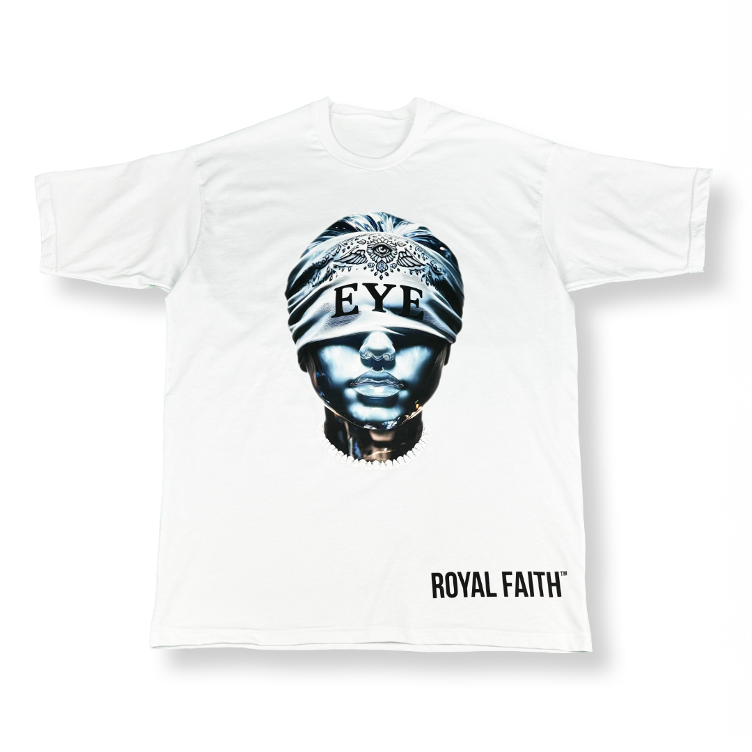 RF Eye - Mid Oversize White T-Shirt Woman
