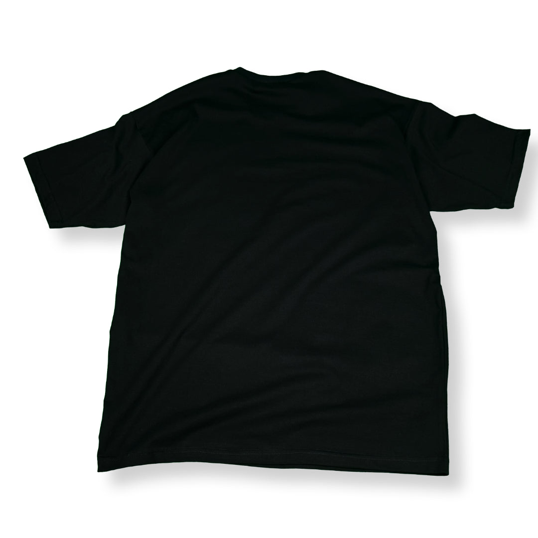 RF Crystal Panther - Mid Oversize Black T-Shirt Woman