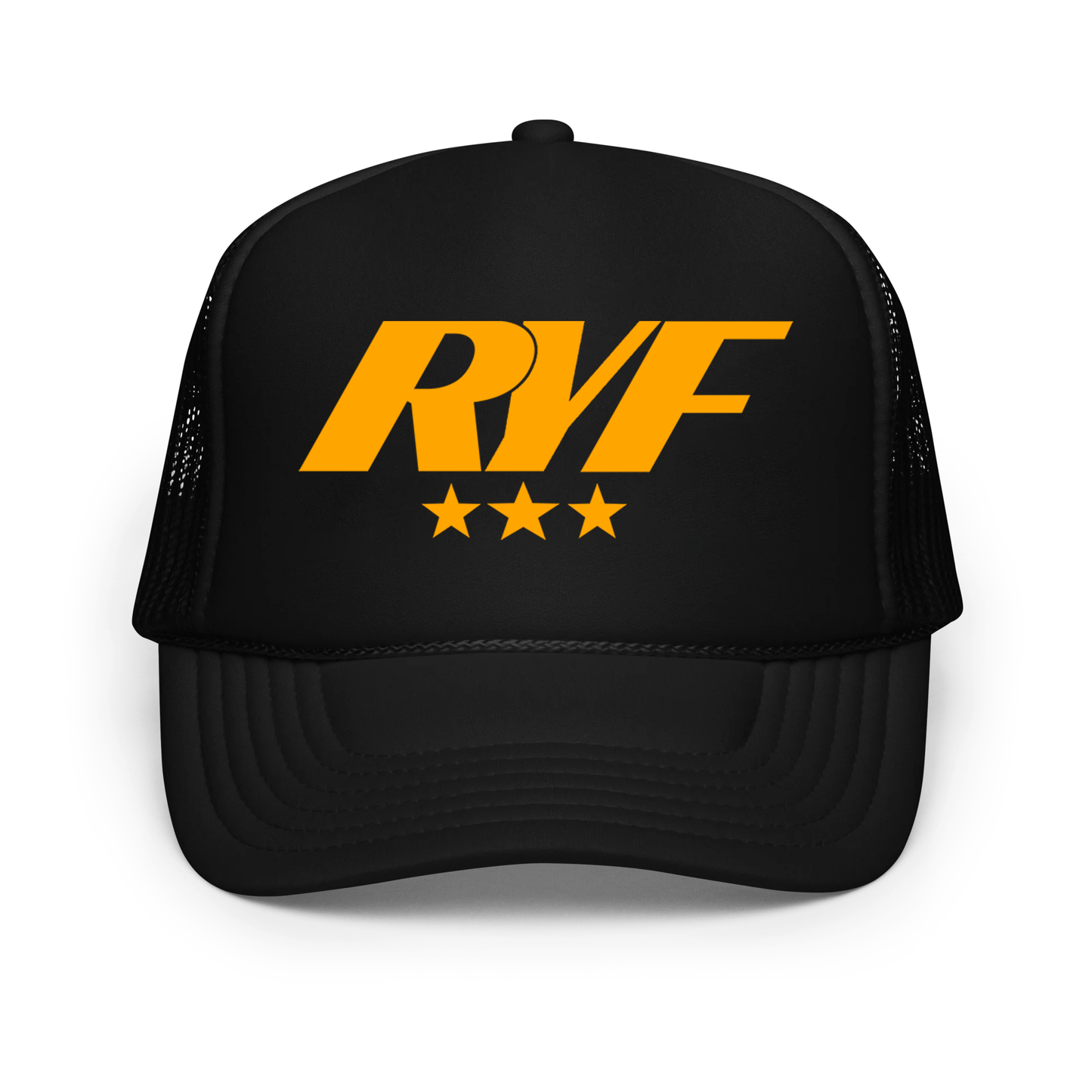 RYF Hat Black w/ Light Orange Logo