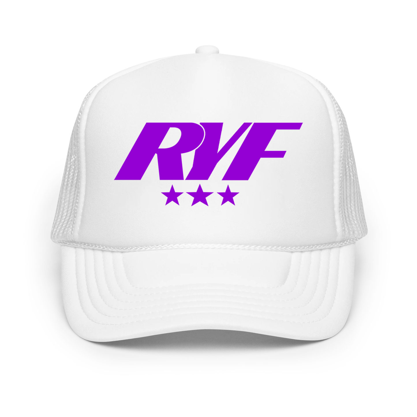 RYF Hat White w/ Light Purple Logo