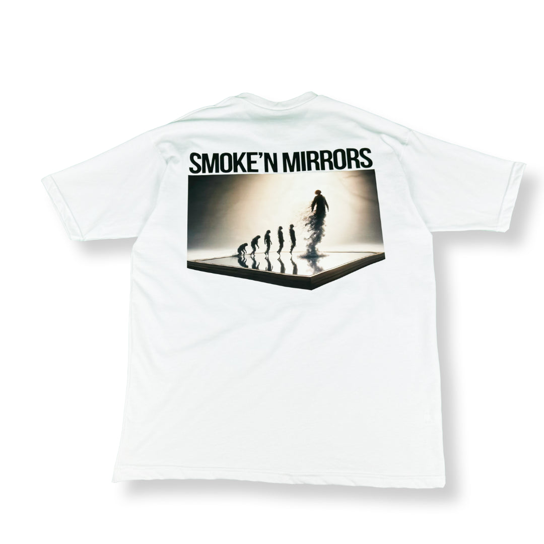 RF Smoke'n Mirrors - Mid Oversize White T-Shirt Woman